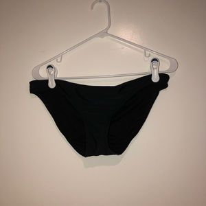 Black swim bottoms.